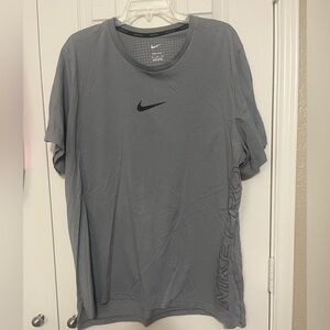 Nike Pro Dri Fit Men's Short Sleeve Gray Tee
